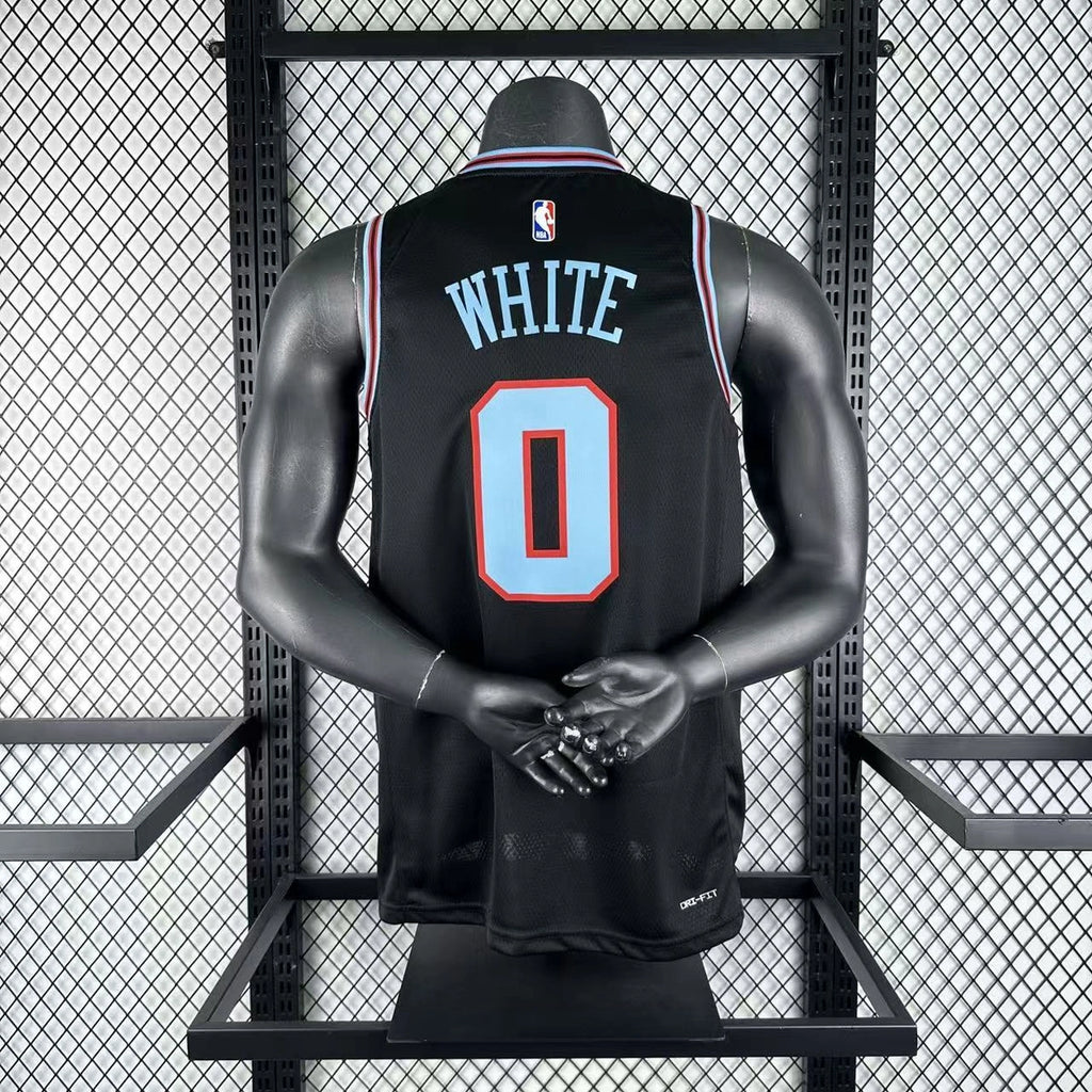 Coby White No.0 Chicago Bulls City Edition Jersey 2025-26 NBA Authentic Swingman Jersey - View 1