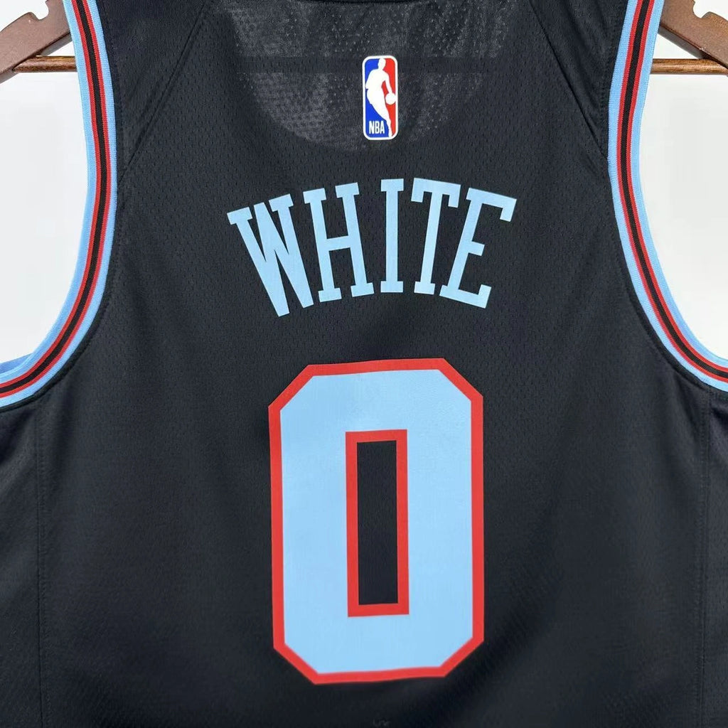 Coby White No.0 Chicago Bulls City Edition Jersey 2025-26 NBA Authentic Swingman Jersey - View 7