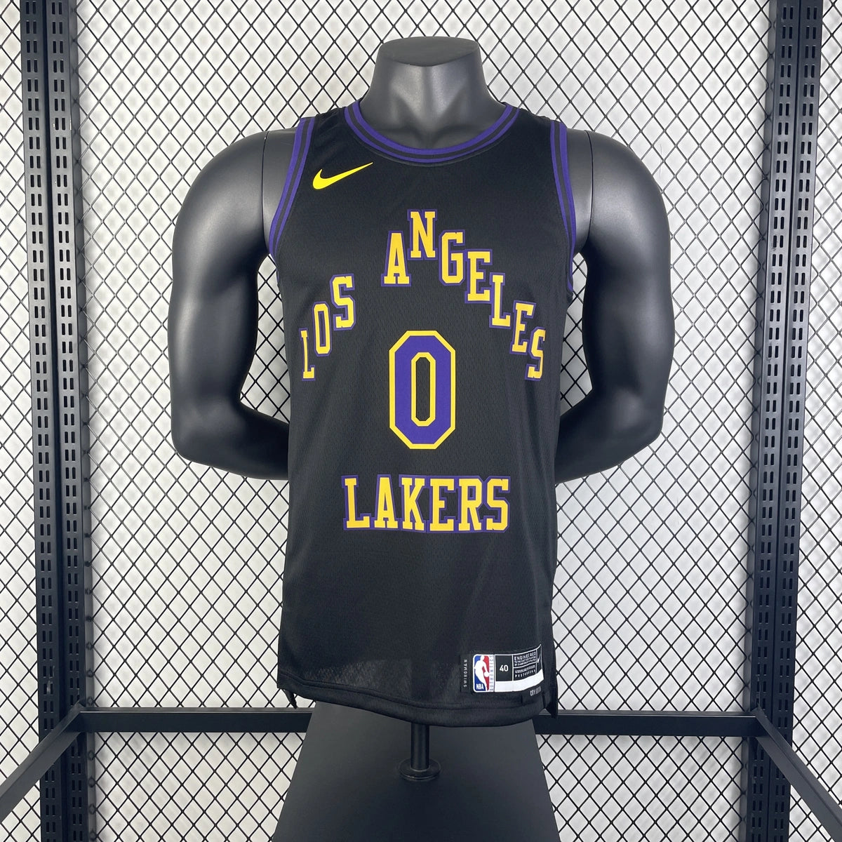 Russell Westbrook No.0 Los Angeles Lakers City Edition Jersey 2025-26 NBA Authentic Swingman Jersey - View 9