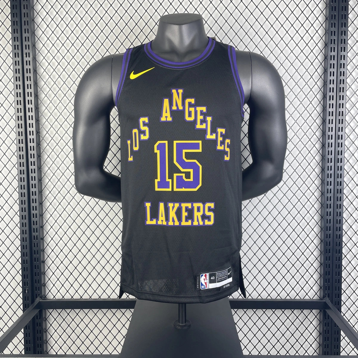 Austin Reaves No.15 Los Angeles Lakers City Edition Jersey 2025-26 NBA Authentic Swingman Jersey - View 1