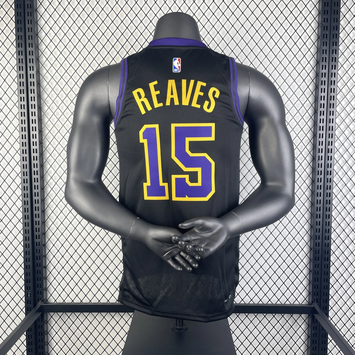 Austin Reaves No.15 Los Angeles Lakers City Edition Jersey 2025-26 NBA Authentic Swingman Jersey - View 3