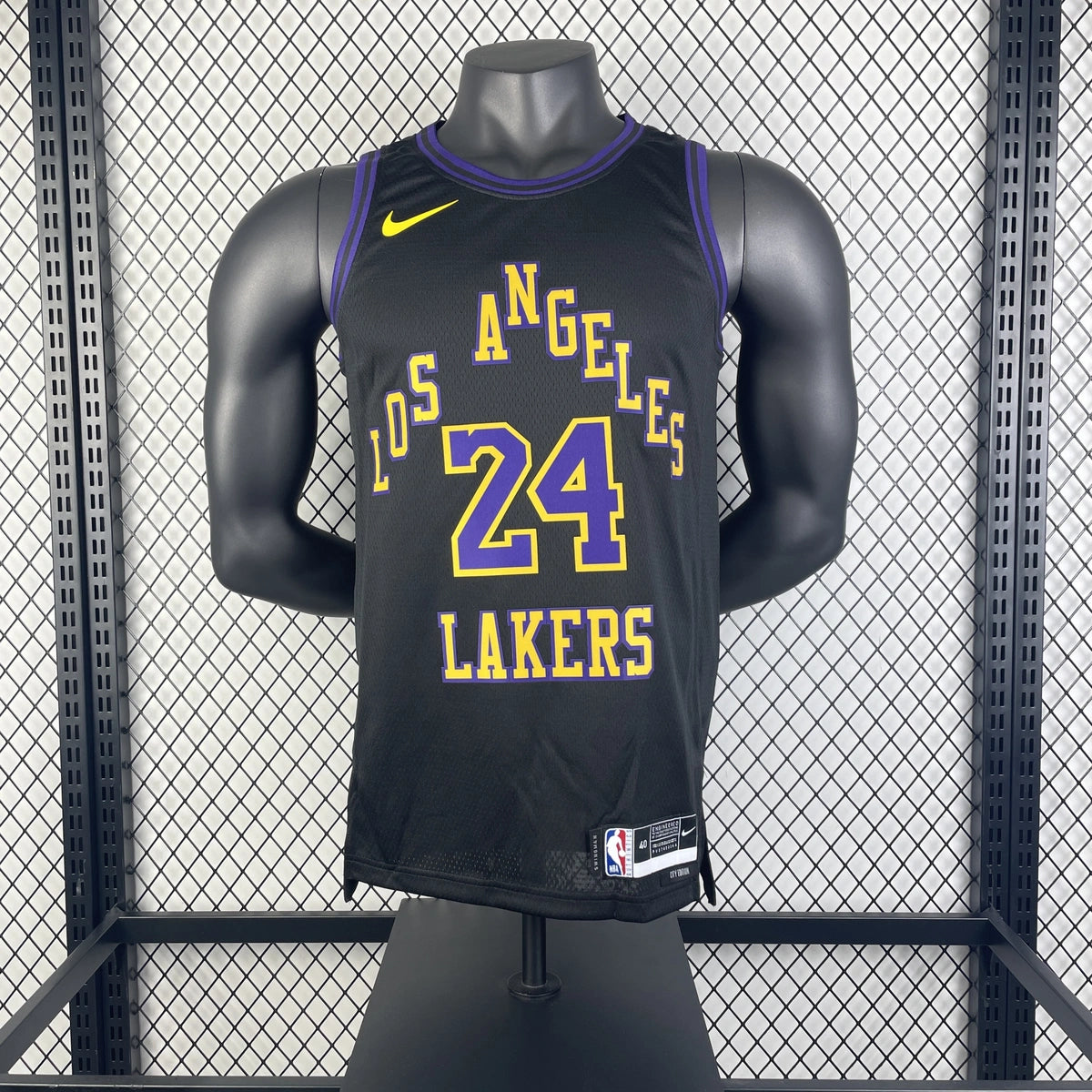Kobe Bryant No.24 Los Angeles Lakers City Edition Jersey 2025-26 NBA Authentic Swingman Jersey - View 3