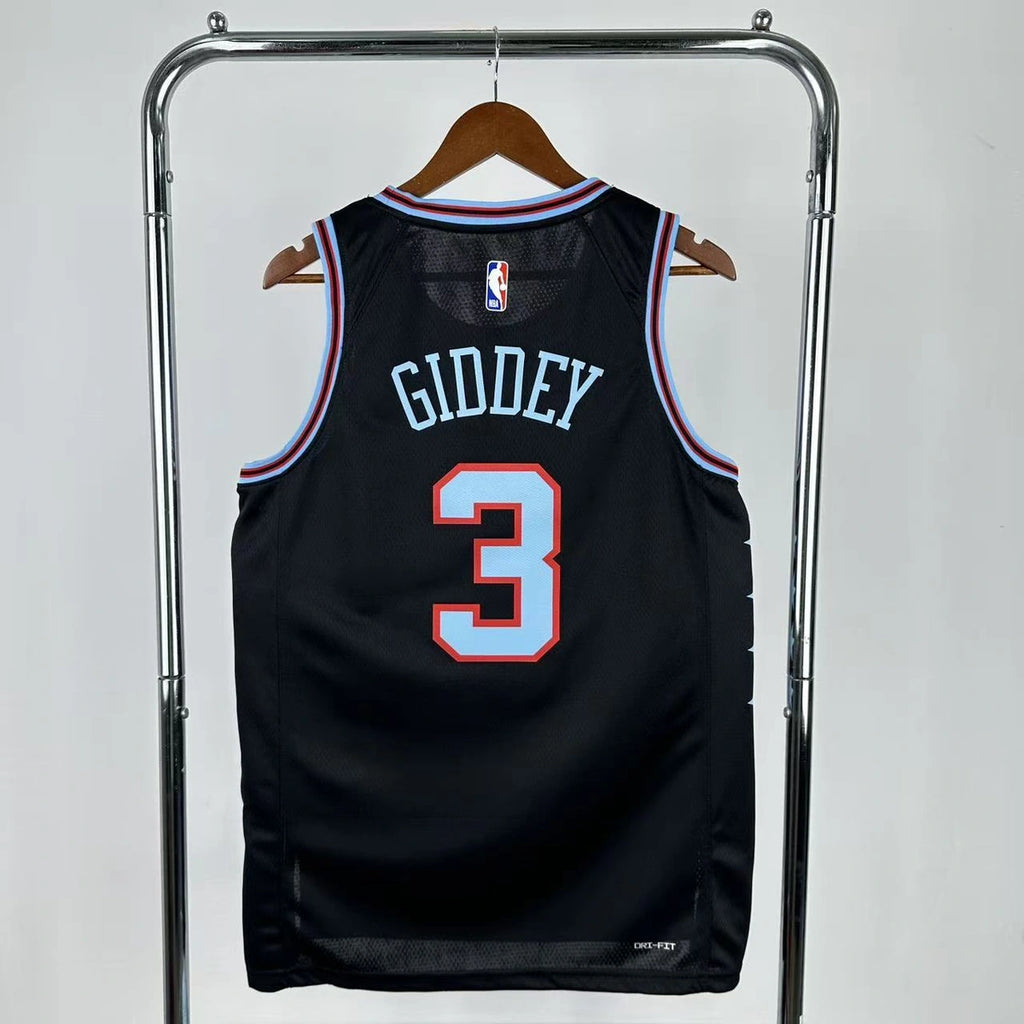 Josh Giddey No.3 Chicago Bulls City Edition Jersey 2025-26 NBA Authentic Swingman Jersey - View 7