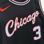 Josh Giddey No.3 Chicago Bulls City Edition Jersey 2025-26 NBA Authentic Swingman Jersey - View 8