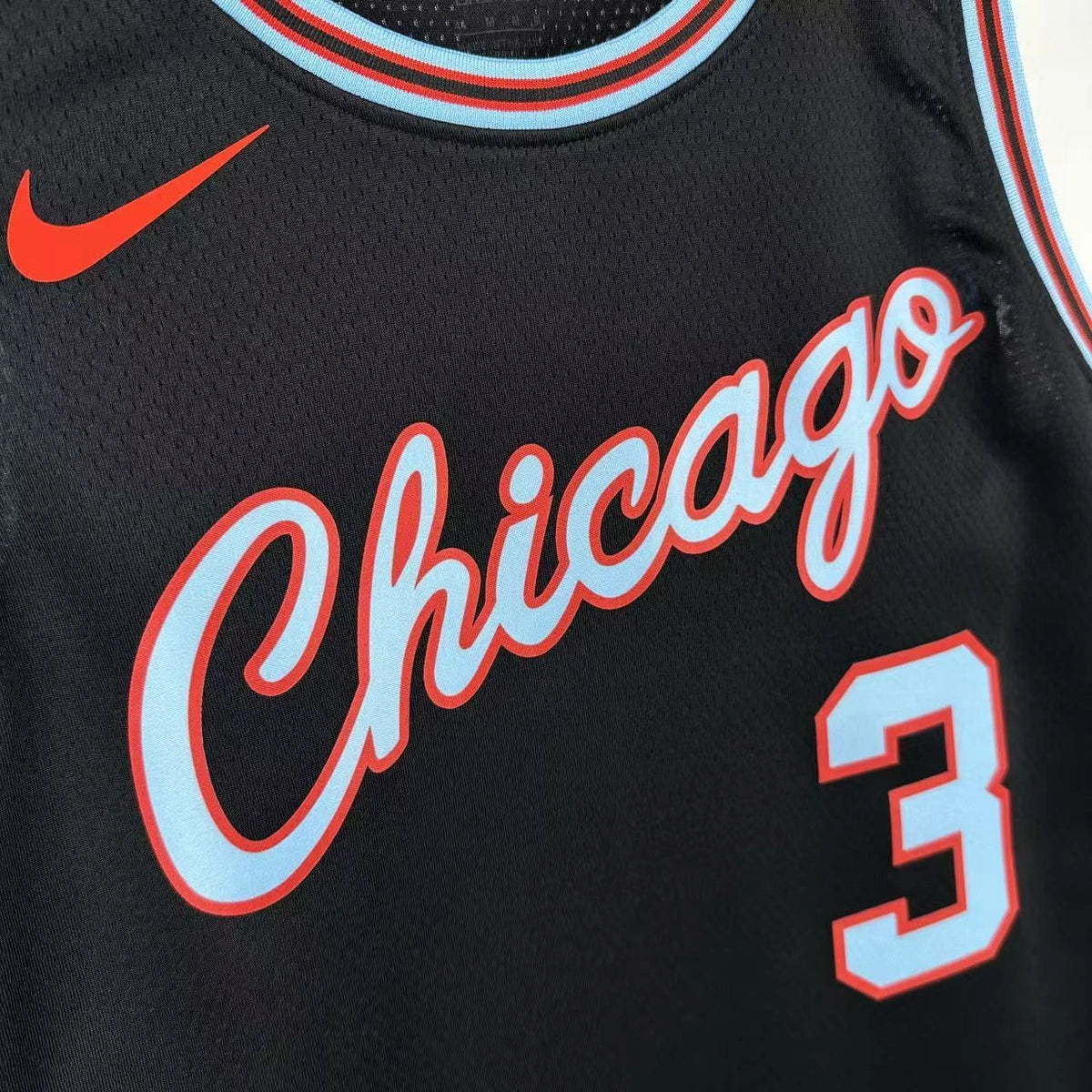 Josh Giddey No.3 Chicago Bulls City Edition Jersey 2025-26 NBA Authentic Swingman Jersey - View 8
