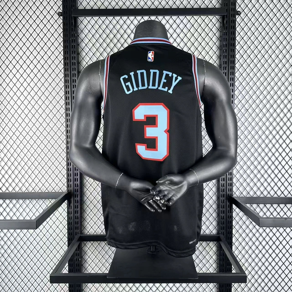 Josh Giddey No.3 Chicago Bulls City Edition Jersey 2025-26 NBA Authentic Swingman Jersey - View 9
