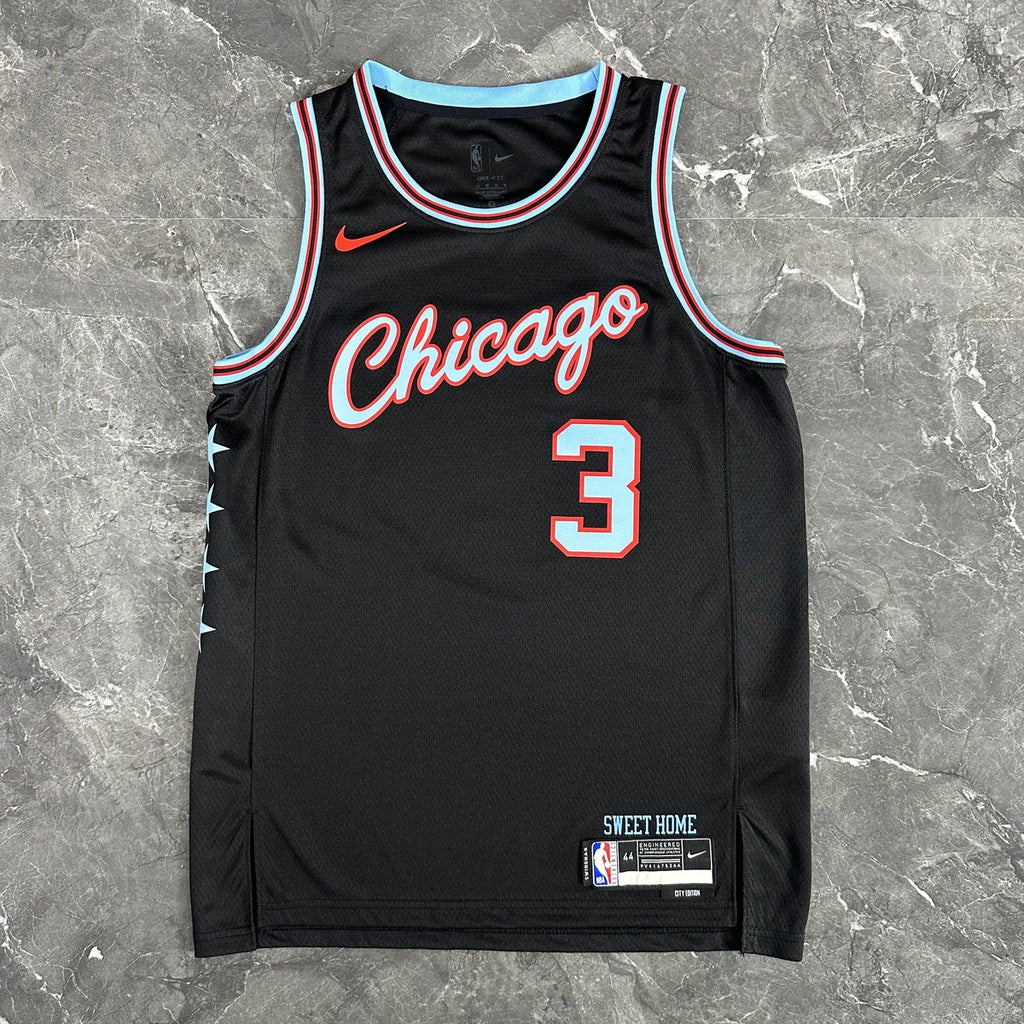 Josh Giddey No.3 Chicago Bulls City Edition Jersey 2025-26 NBA Authentic Swingman Jersey - View 10