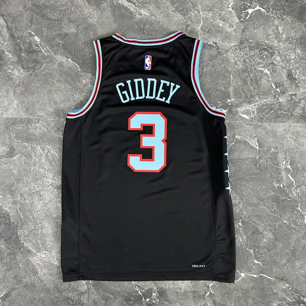 Josh Giddey No.3 Chicago Bulls City Edition Jersey 2025-26 NBA Authentic Swingman Jersey - View 11