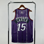 Toronto Raptors 2025-26 throwback edition basketball jersey back flat lay view in white for basketball fans