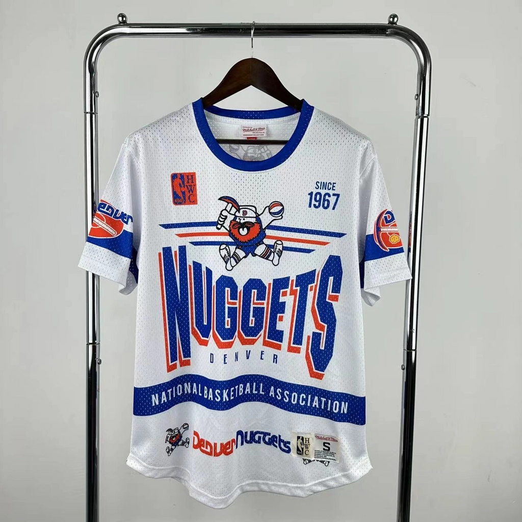 Denver Nuggets Mitchell & Ness HWC Retro Tee for Men | Premium Vintage Style