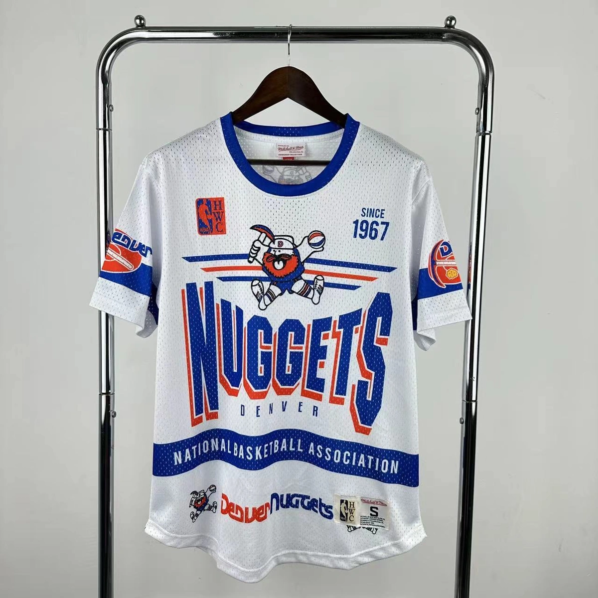 Denver Nuggets Mitchell & Ness HWC Retro Tee for Men | Premium Vintage Style