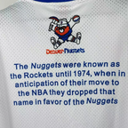 Denver Nuggets Mitchell & Ness HWC Retro Tee for Men | Premium Vintage Style