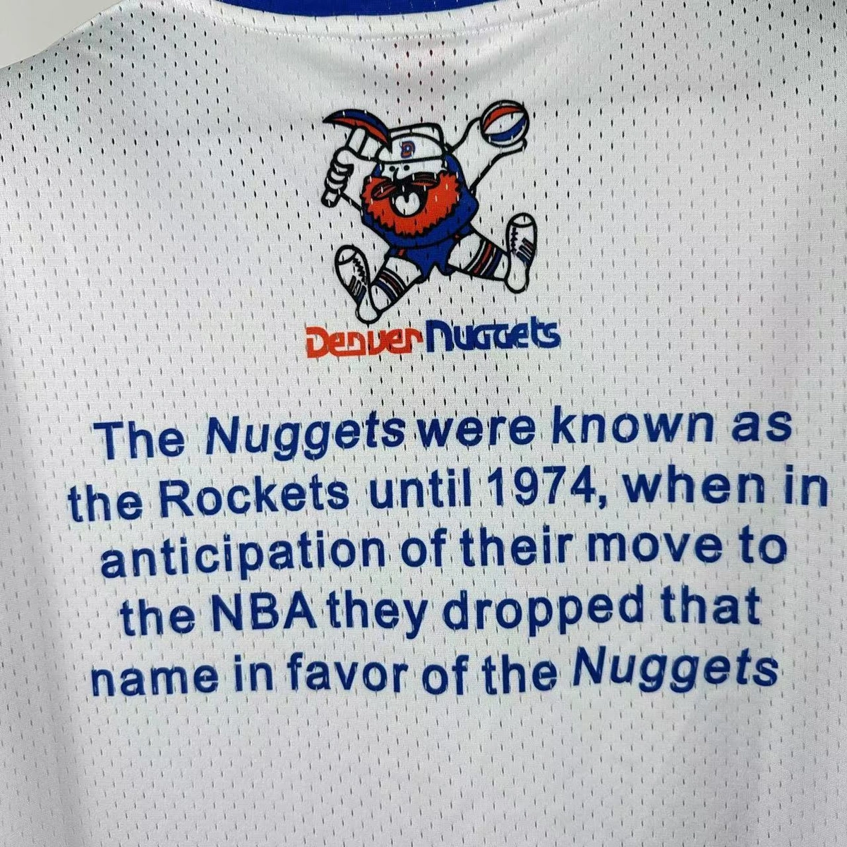 Denver Nuggets Mitchell & Ness HWC Retro Tee for Men | Premium Vintage Style