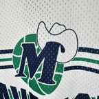 Dallas Mavericks Mitchell & Ness HWC Retro Tee for Men - Detail Closeup - Team Logo
