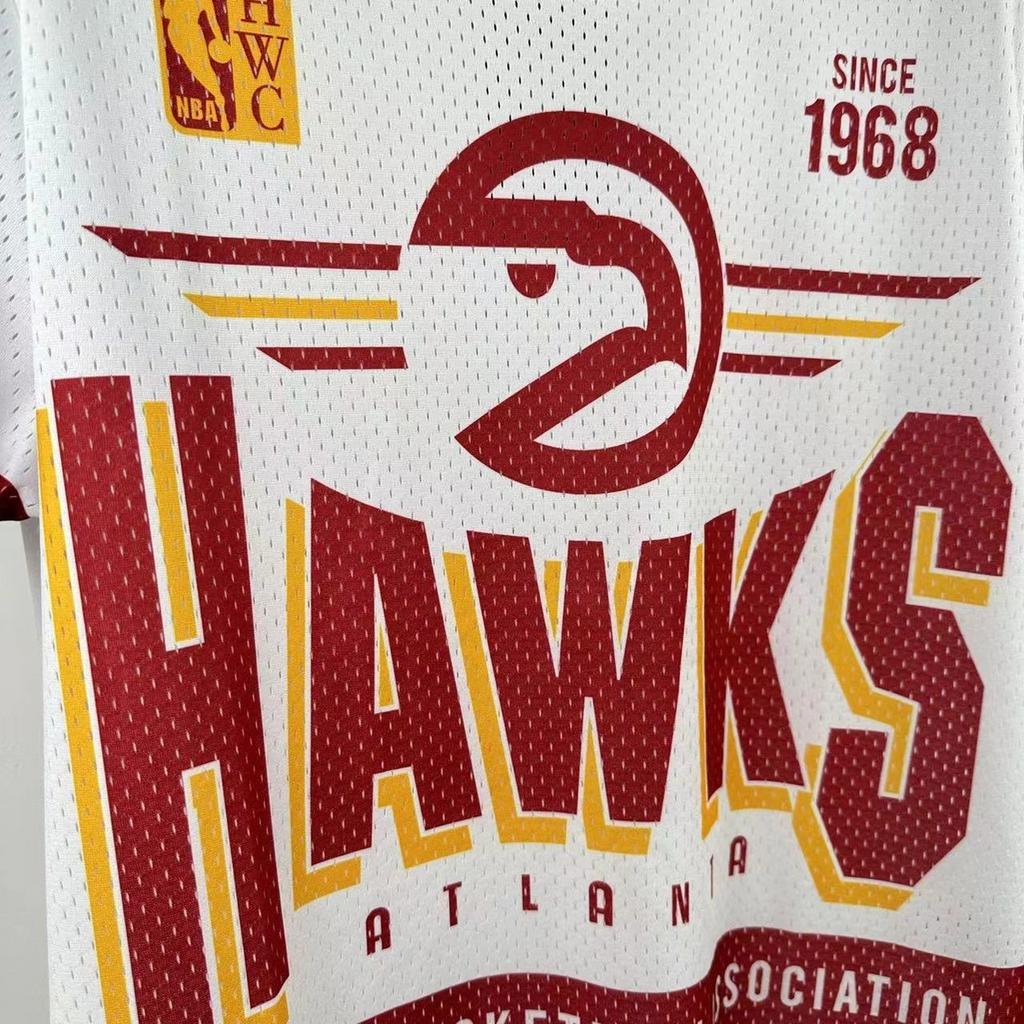 Atlanta Hawks Mitchell & Ness HWC Retro Tee for Men | Premium Vintage Style