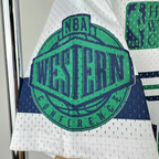 Dallas Mavericks Mitchell & Ness HWC Retro Tee for Men - On Model Side View