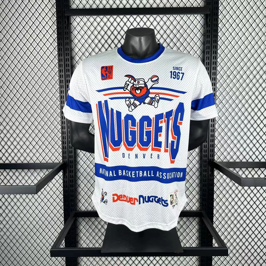 Denver Nuggets Mitchell & Ness HWC Retro Tee for Men | Premium Vintage Style