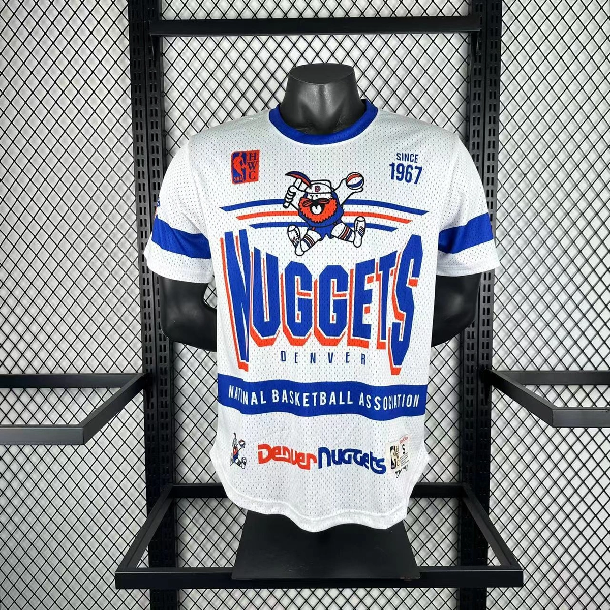Denver Nuggets Mitchell & Ness HWC Retro Tee for Men | Premium Vintage Style