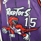 Toronto Raptors 2025-26 throwback edition basketball jersey additional detail view 1 in white for basketball fans
