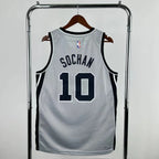 San Antonio Spurs 2025-26 limited edition basketball jersey back view in gray for basketball fans