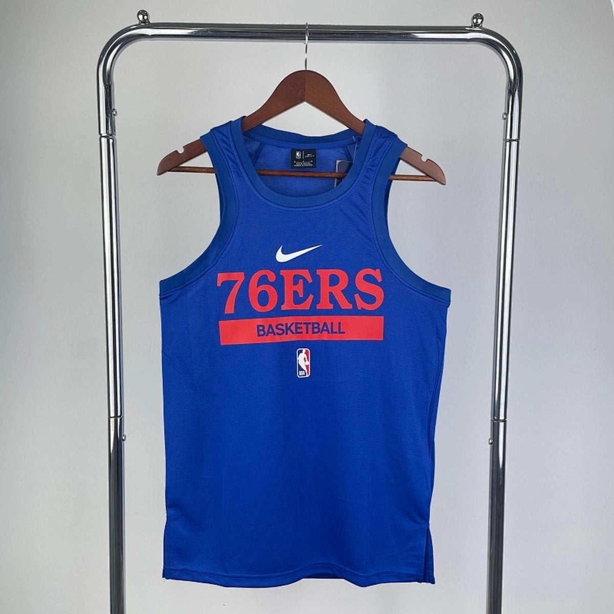 76ers Front Full View in Blue — Hanging