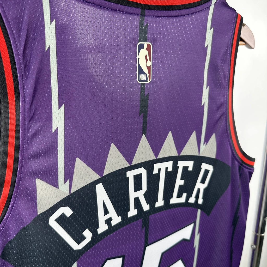 Toronto Raptors 2025-26 throwback edition basketball jersey close-up of waistband and side panel in white for basketball fans