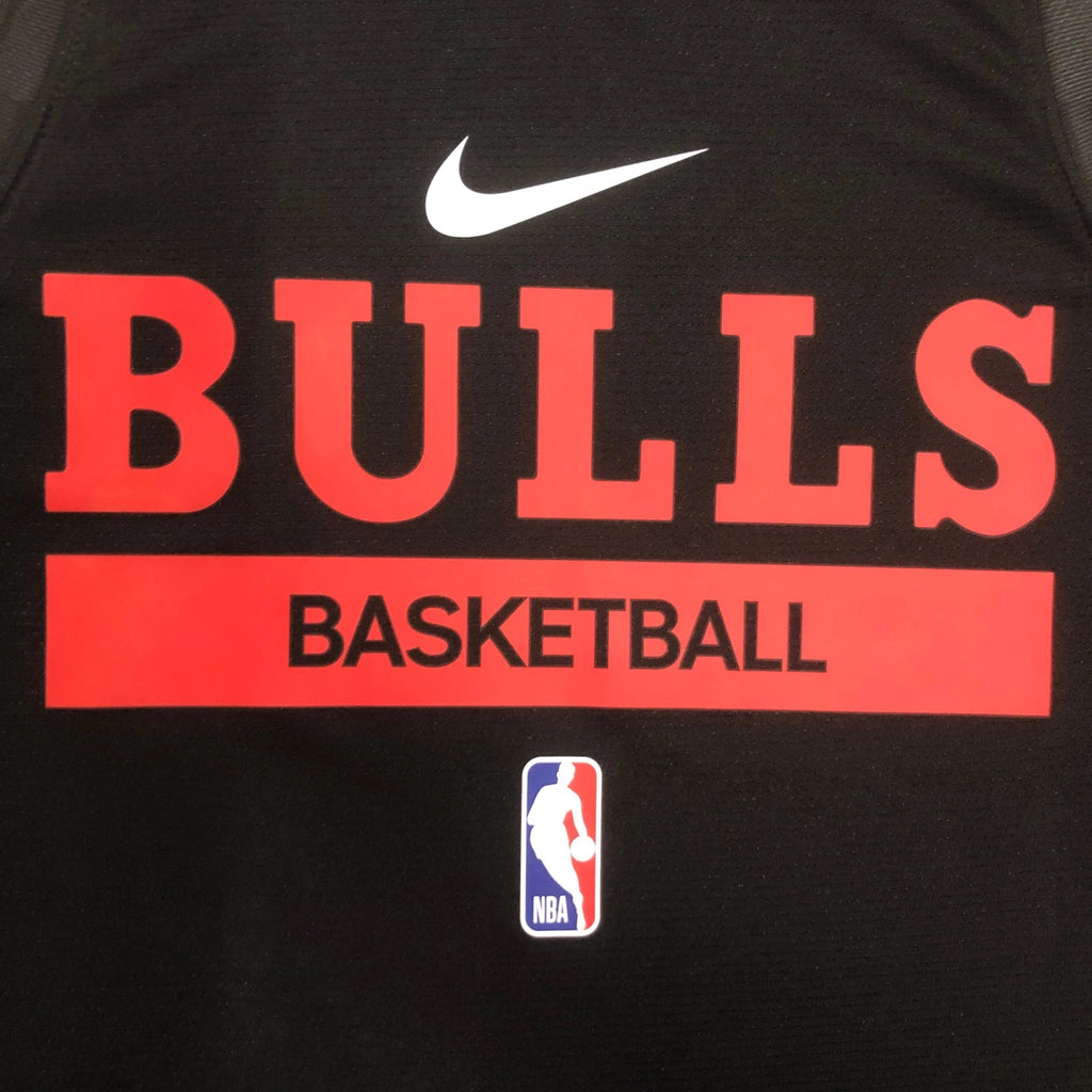 Bulls Chest Logo Detail in Black — Flatlay