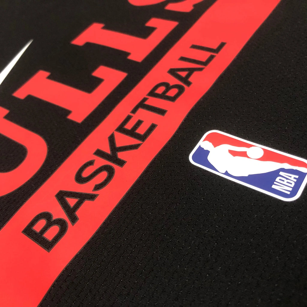Bulls Fabric Detail in Black — Flatlay
