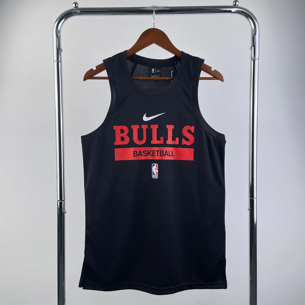 Bulls Front Full View in Black — Hanging