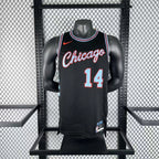Matas Buzelis No.14 Chicago Bulls City Edition Jersey 2025-26 NBA Authentic Swingman Jersey - View 1