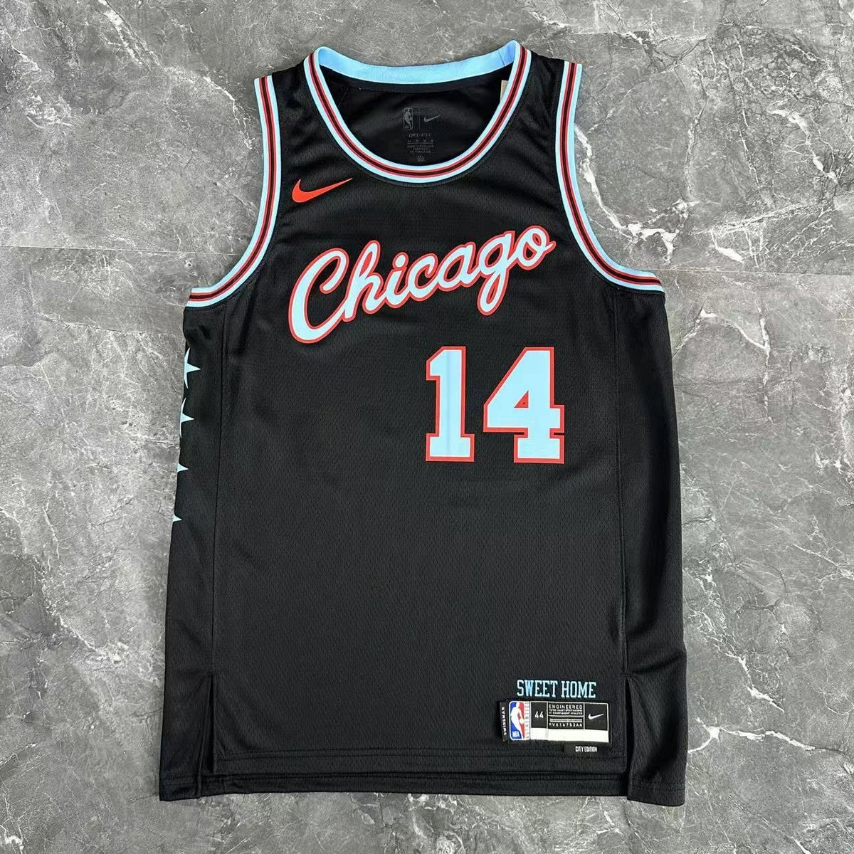 Matas Buzelis No.14 Chicago Bulls City Edition Jersey 2025-26 NBA Authentic Swingman Jersey - View 3