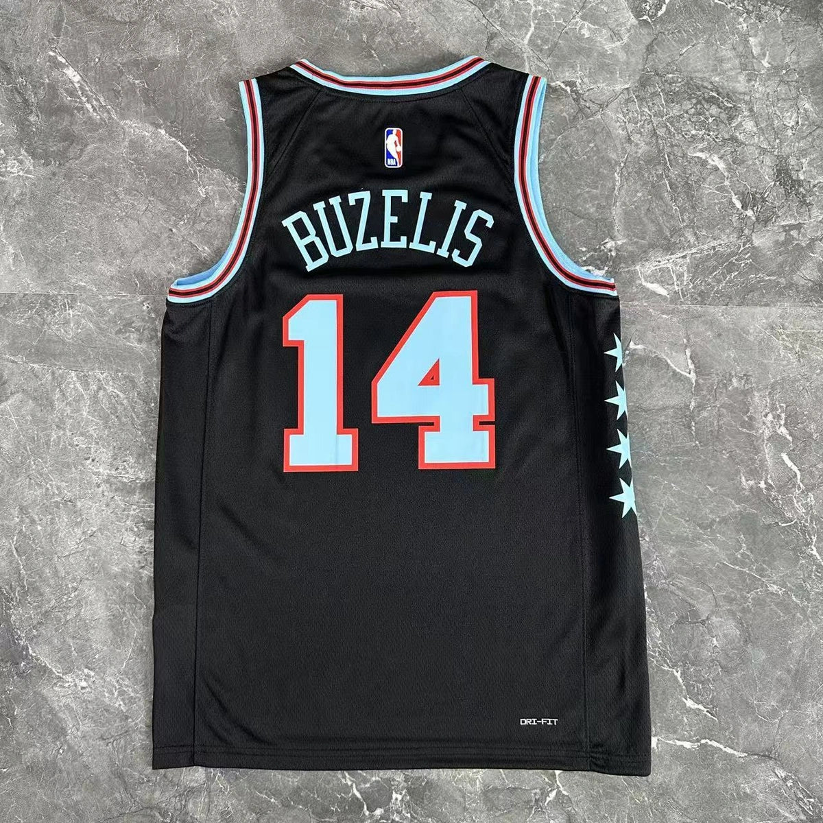 Matas Buzelis No.14 Chicago Bulls City Edition Jersey 2025-26 NBA Authentic Swingman Jersey - View 4