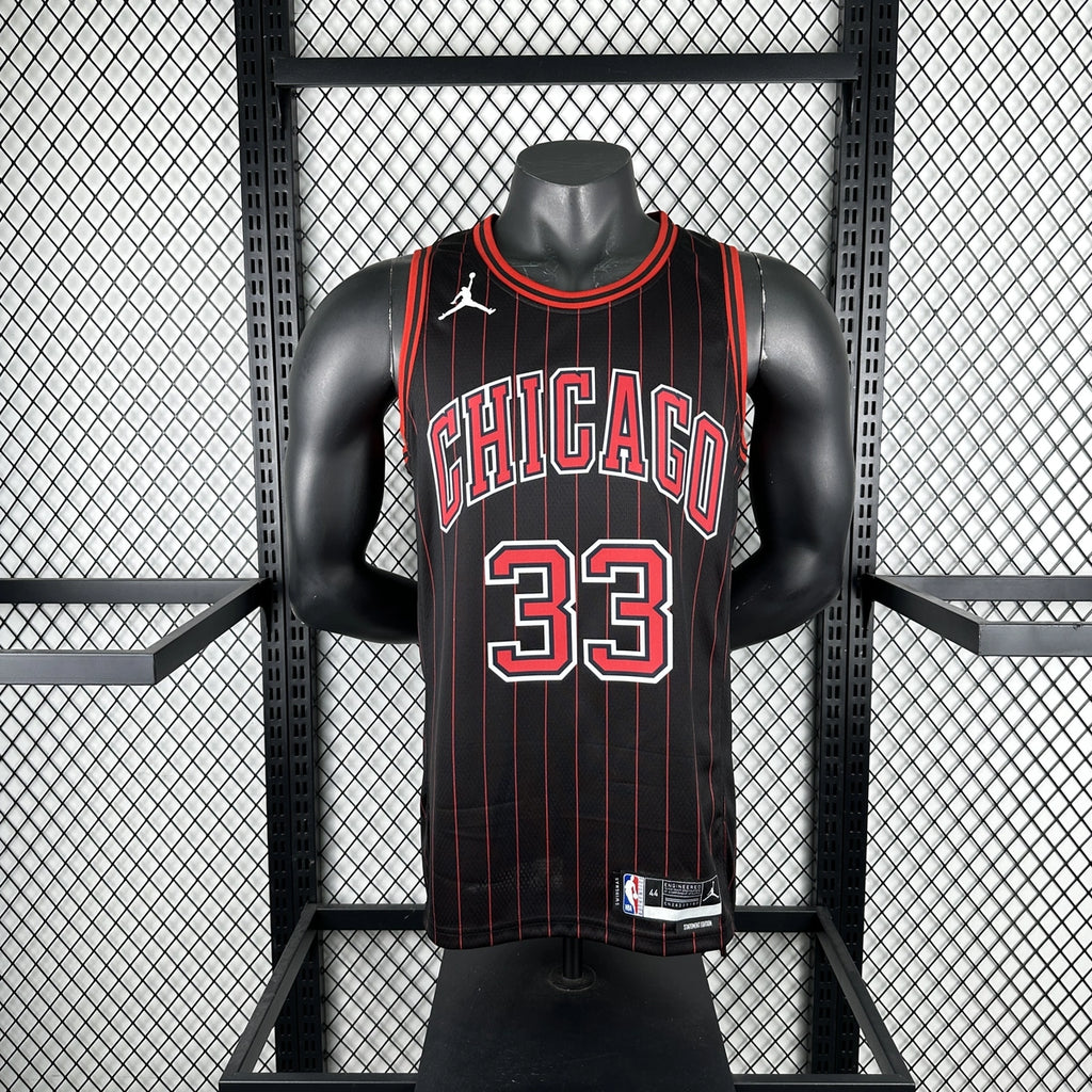 Scottie Pippen No.33 Chicago Bulls Air Jordan Edition Jersey 2025-26 NBA Authentic Swingman Jersey - View 3