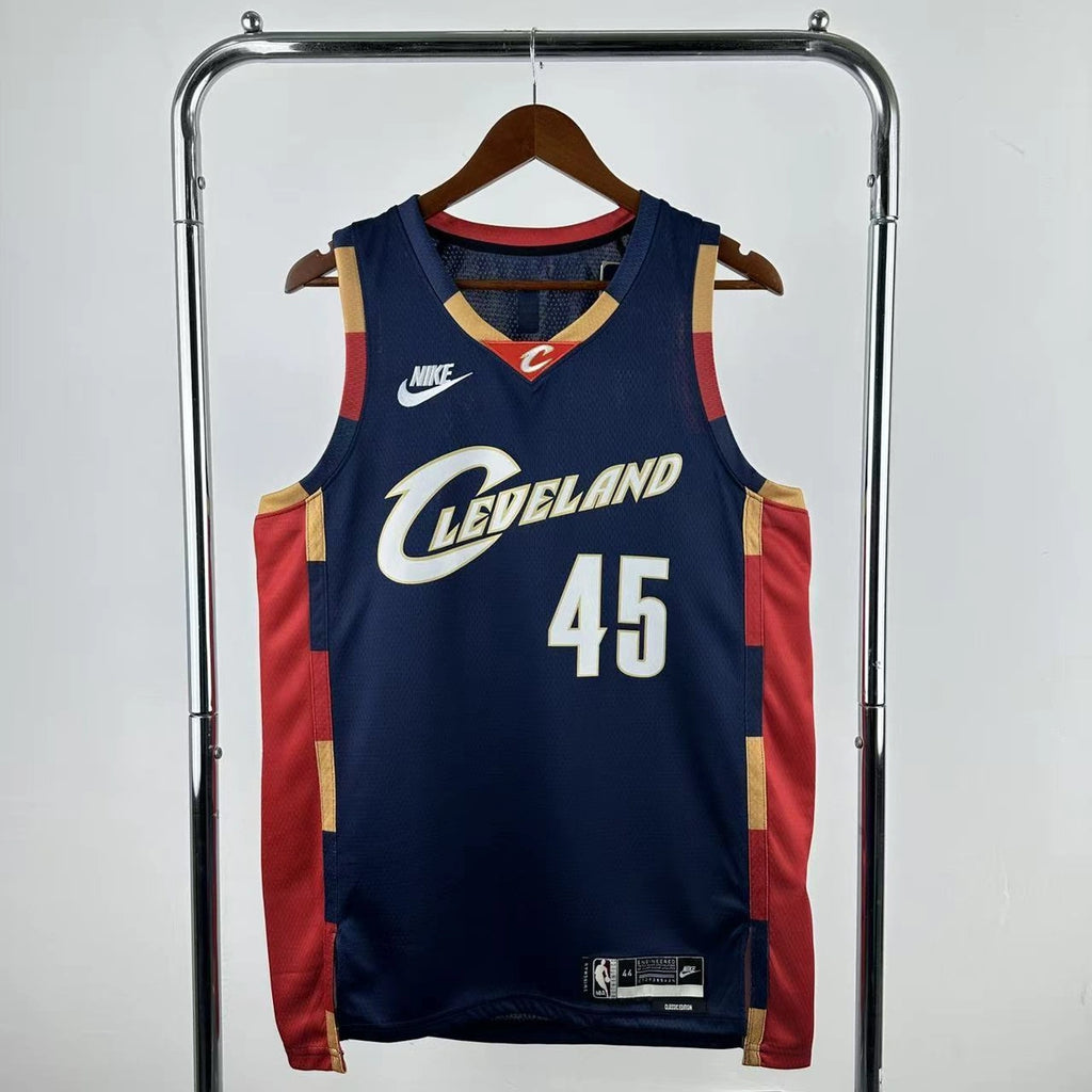 Donovan Mitchell No.45 Cleveland Cavaliers Throwback Jersey 2025-26 NBA Authentic Swingman Jersey - View 1
