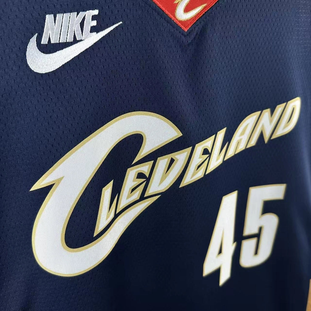 Donovan Mitchell No.45 Cleveland Cavaliers Throwback Jersey 2025-26 NBA Authentic Swingman Jersey - View 2
