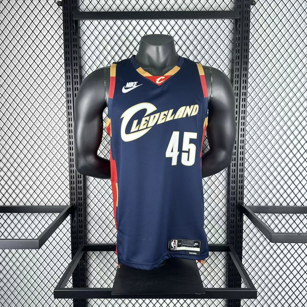 Donovan Mitchell No.45 Cleveland Cavaliers Throwback Jersey 2025-26 NBA Authentic Swingman Jersey - View 8