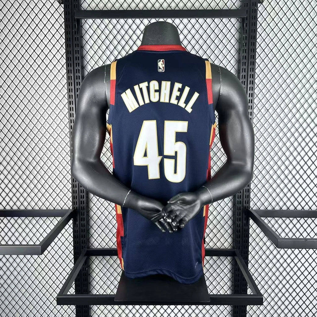 Donovan Mitchell No.45 Cleveland Cavaliers Throwback Jersey 2025-26 NBA Authentic Swingman Jersey - View 9