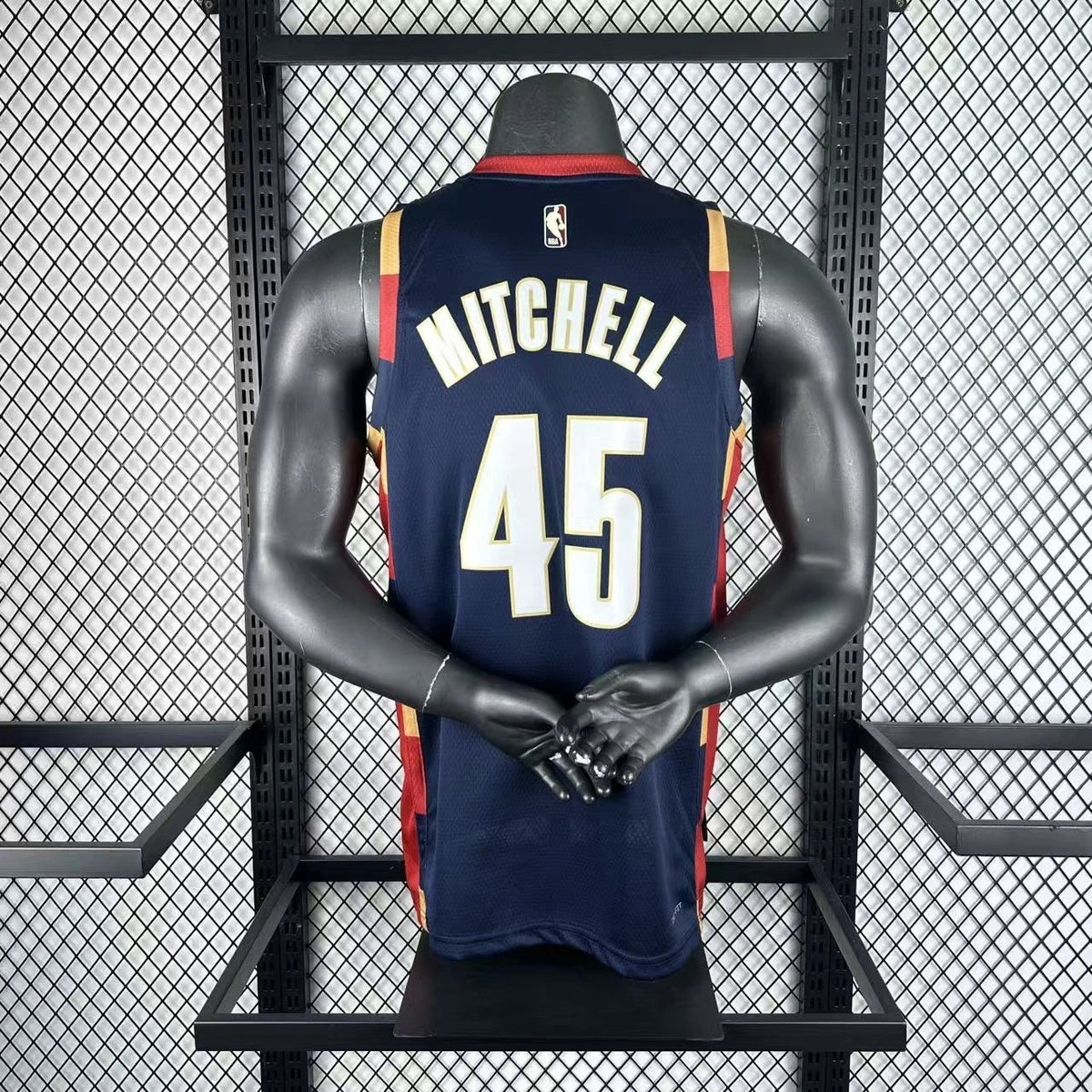 Donovan Mitchell No.45 Cleveland Cavaliers Throwback Jersey 2025-26 NBA Authentic Swingman Jersey - View 9