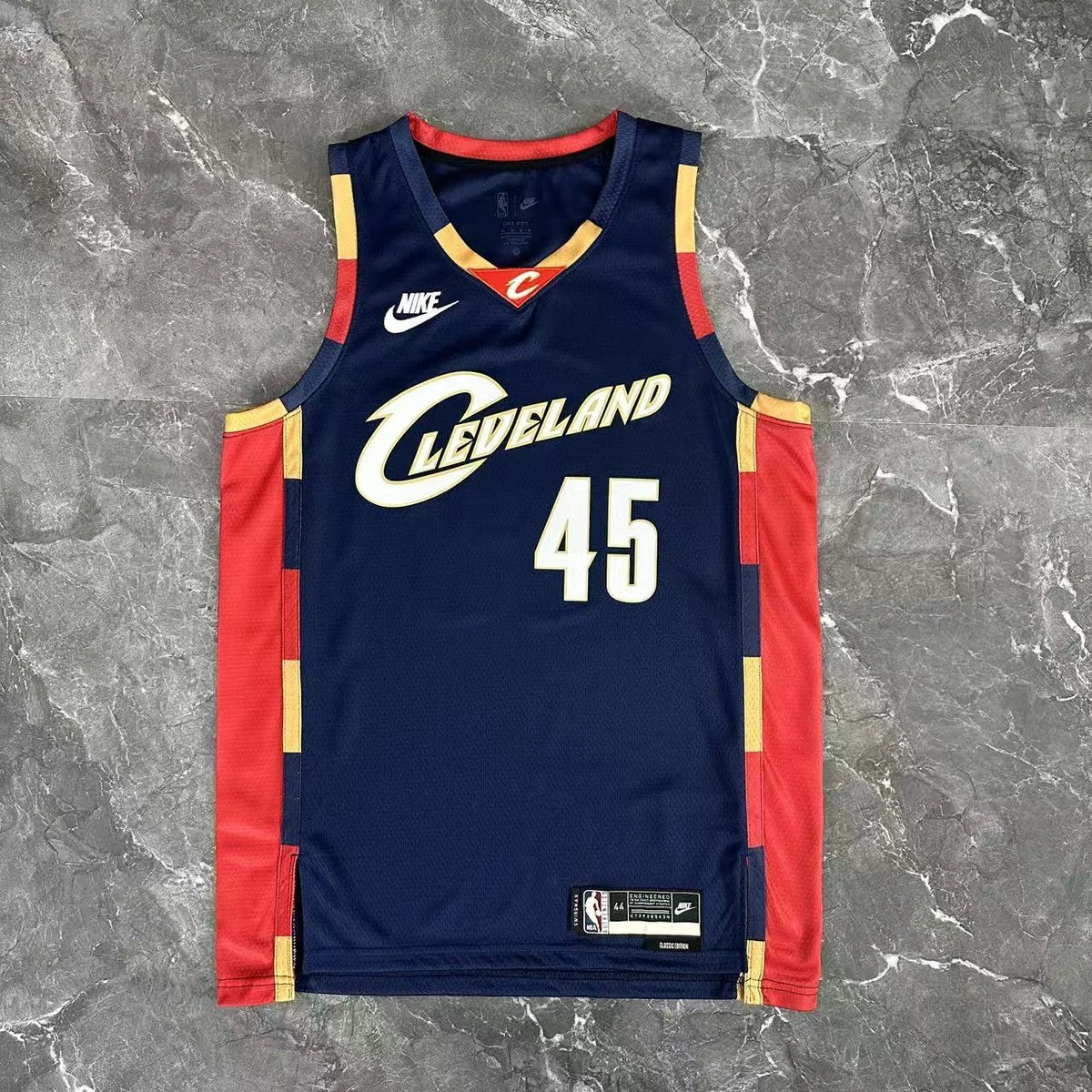 Donovan Mitchell No.45 Cleveland Cavaliers Throwback Jersey 2025-26 NBA Authentic Swingman Jersey - View 10