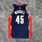 Donovan Mitchell No.45 Cleveland Cavaliers Throwback Jersey 2025-26 NBA Authentic Swingman Jersey - View 11