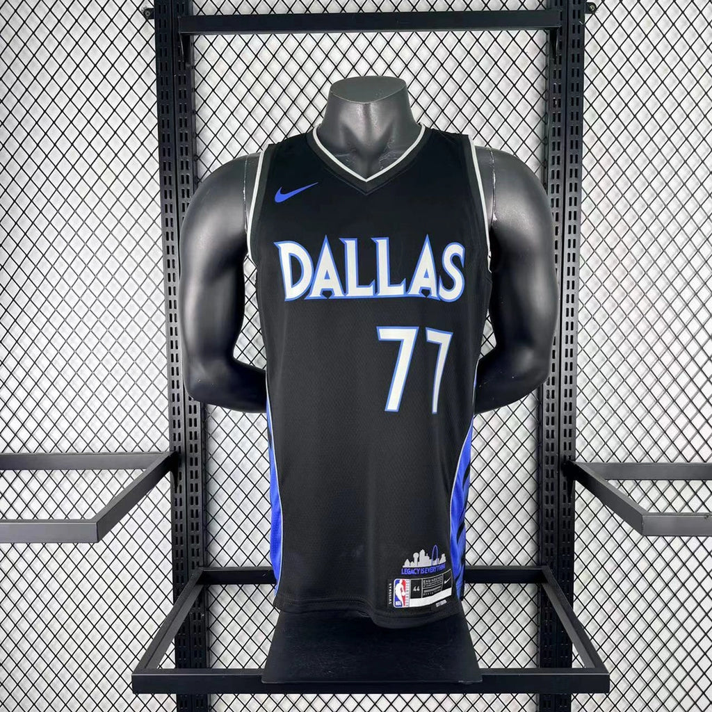 Luka Doncic No.77 Dallas Mavericks City Edition Jersey 2025-26 NBA Authentic Swingman Jersey Dallas Mavericks - View 4
