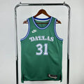 Klay Thompson No.31 Dallas Mavericks Throwback Green Jersey 2025-26 NBA Authentic Swingman Jersey - View 1