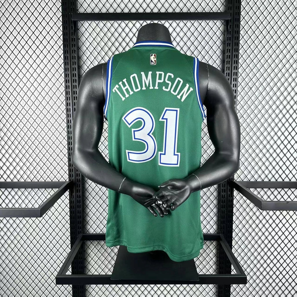 Klay Thompson No.31 Dallas Mavericks Throwback Green Jersey 2025-26 NBA Authentic Swingman Jersey - View 8