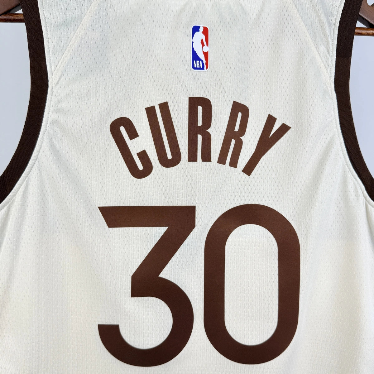 Stephen Curry No.30 Golden State Warriors City Edition Jersey 2025-26 NBA Authentic Swingman Jersey - View 5