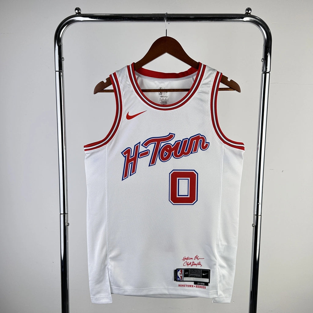 Russell Westbrook No.0 Houston Rockets City Edition Jersey 2025-26 NBA Authentic Swingman Jersey - View 2