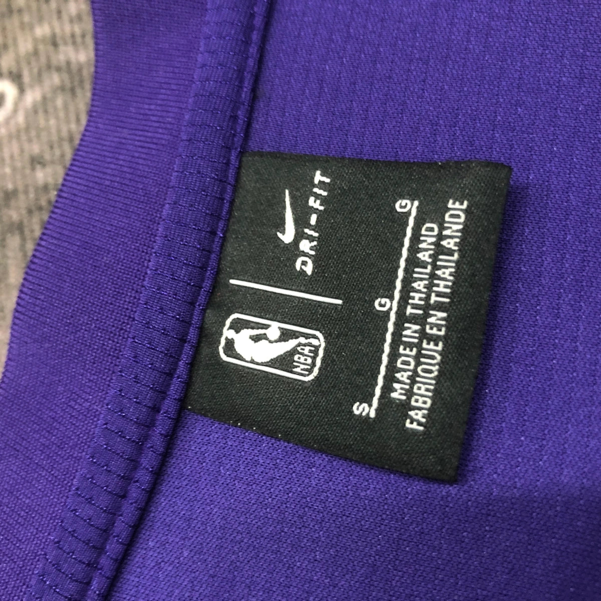Lakers Collar Tag in Purple — Flatlay