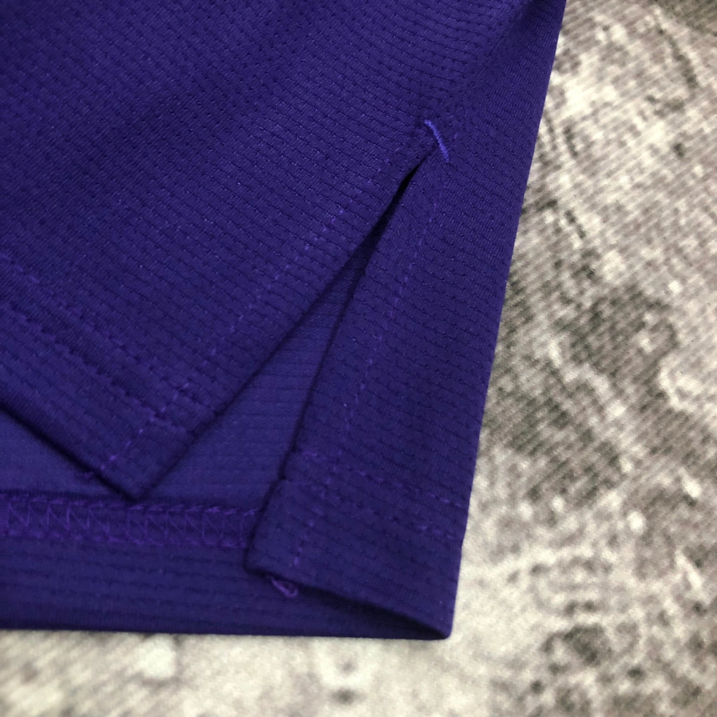 Lakers Fabric Detail in Purple — Flatlay
