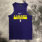 Lakers Front Full View in Purple — Flatlay