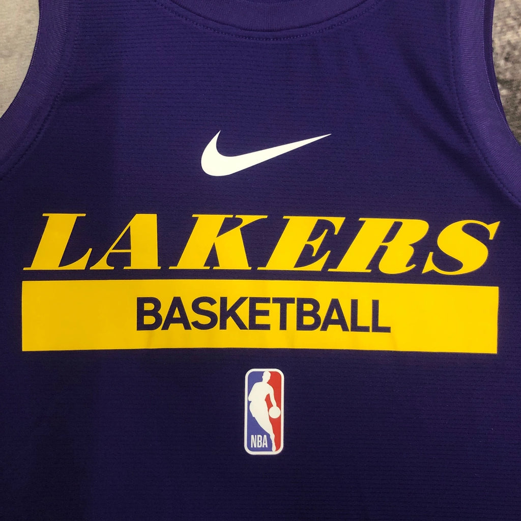 Lakers Front Full View in Purple — Flatlay