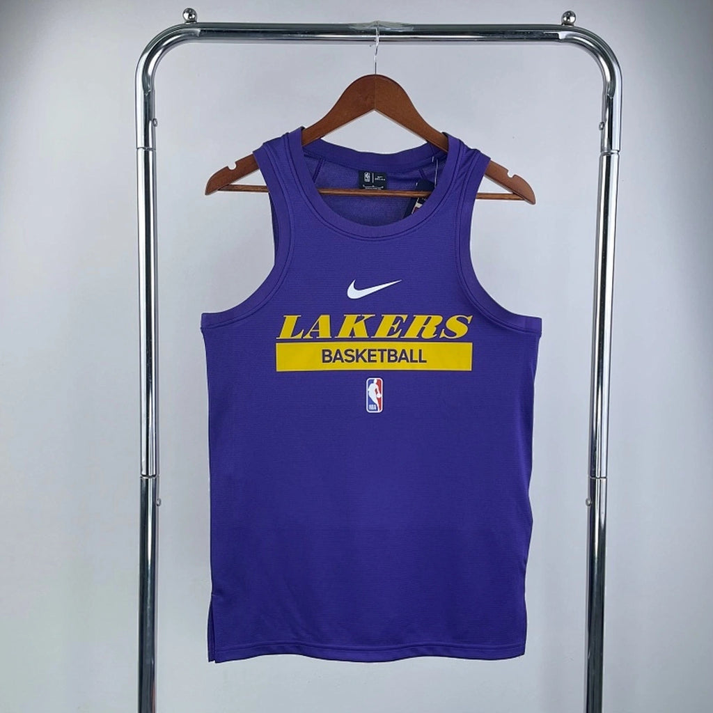 Lakers Front Full View in Purple — Hanging